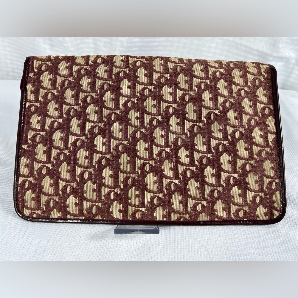 Dior Brown and Cream Clutch - Picture 2 of 15